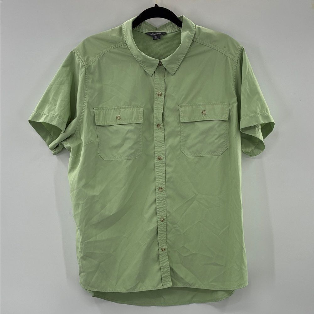 3For$20 Eddie Bauer Light Green Casual Button Down Shirt size: XXL